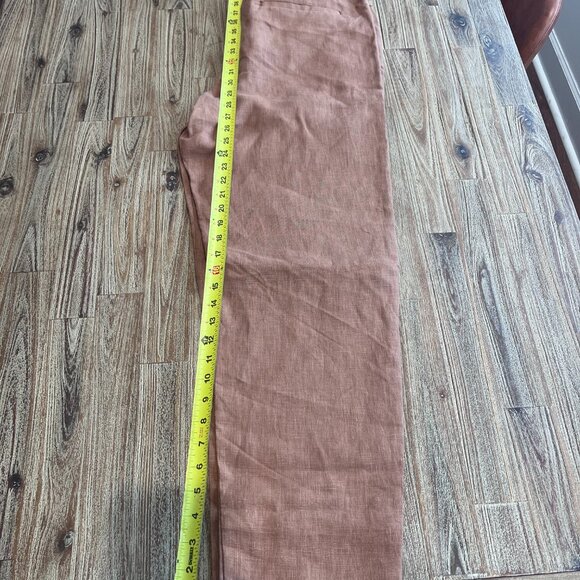 Zara - Linen Pant - Light Brown - Large - Picture 5 of 6